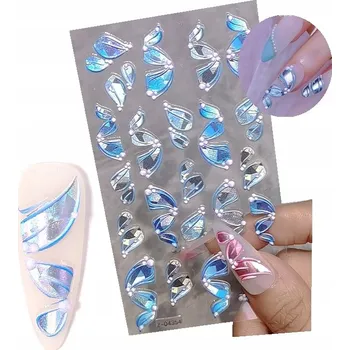 samolepka SAMOLEPKY SAMOLEPKY NA NEHTY 5D PÁSKY E96