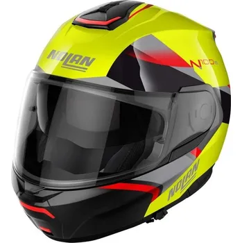 Helma na motorku NOLAN přilba N100-6 Paloma yellow/black/silver/red - S