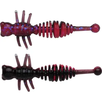 12ks - Gumová Nástraha Berkley PowerBait Power Larvae 4cm Salmon Egg Red/Black