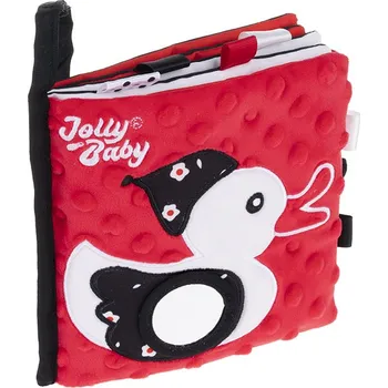 Hračka pro nejmenší JollyBaby farma senzorická kontrastní knížka pro miminka 0m+