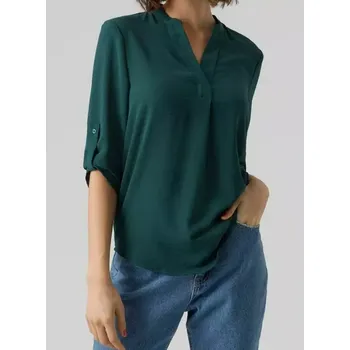 Dámská halenka Vero Moda zelená halenka, XS (Dámská zelená halenka značky Vero Moda)