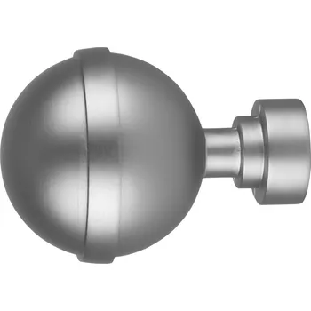 Příslušenství pro garnýž Dekodum Koncovky garnýží Lux matný chrom 25 mm - 2 ks