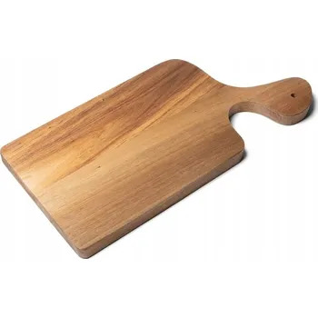 Kuchyňské prkénko TADAR AKÁTOVÉ PRKÉNKO NA KRÁJENÍ S ASYMETRICKÝM ÚCHYTEM 39 X 18,5 X 2 CM