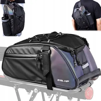 brašna na kolo VODĚODOLNÁ ZADNÍ TAŠKA NA KOLO BRAŠNA NA NOSIČ 8L, REFLEXNÍ PRVKY, POPRUH PŘES RAMENO