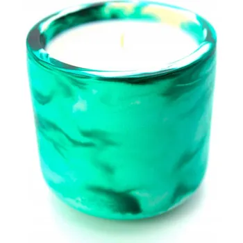 Svíčka Vonná sójová svíčka – mátová nádoba z гипсового materiálu, ruční výroba