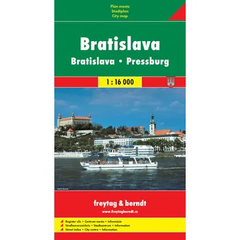 Bratislava mapa 1 : 16 000 (skládaná)