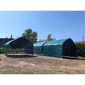 Přístřešek na auto Mobilní přístřešek 6x6 m na stojnách Prodloužení boků po zem - z plachty