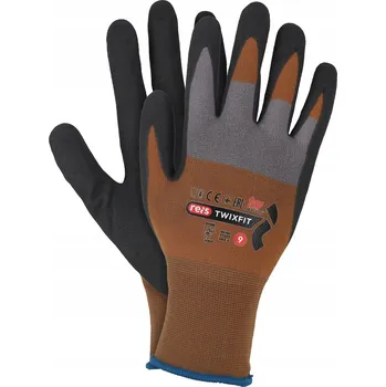 Pracovní rukavice Rukavice potažené nitrilem Reis TTWIXFIT BRSS vel. 7 - S 1 pár
