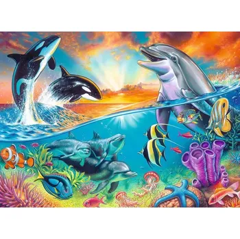 Puzzle Ravensburger puzzle Život v oceánu XXL 200 dílků