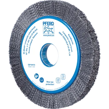Brusný kotouč Pferd 79184173 | Rotační kartáč na odjehlení, brusné štětiny RBUP 25025/50,8 CO 80 1,10