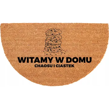 Rohožka ROHOŽKA KOKOSOVÁ ODOLNÁ PROTI SKLUZU 40X70CM PŮLKRUHOVÁ EKOLOGICKÁ