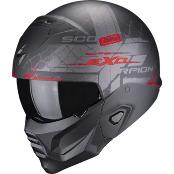 Helma na motorku SCORPION přilba EXO-COMBAT II Xenon matt black/red - XS