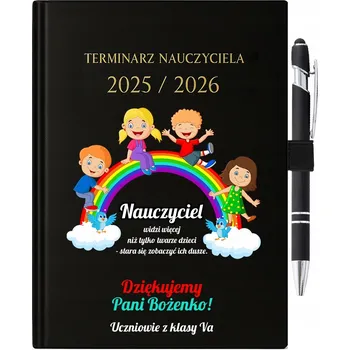 Diář Knižkový kalendář pro učitele 2026 A5 černý