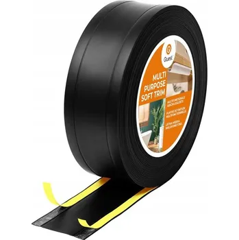 soklová lišta Multifunkční lišta z PVC 6v1 - samolepicí ukončovací panel, černá