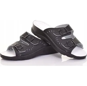 Pracovní obuv LEHKÉ DÁMSKÉ PROFILOVANÉ LÉKAŘSKÉ PANTOFLE NA PĚNOVÉ PODRÁŽCE PRO PRÁCI, PRACOVNÍ OBUV