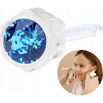 Náušnice Piercingová náušnice Blomdahl Sapphire 4 mm
