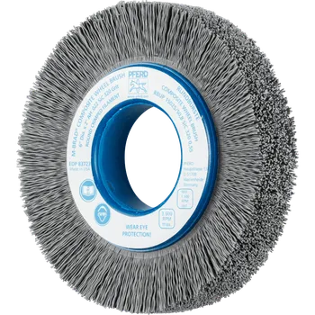 Brusný kotouč Pferd 79183723 | Rotační kartáč na odjehlení, brusné štětiny RBUP 15025/50,8 SIC 320 0,55