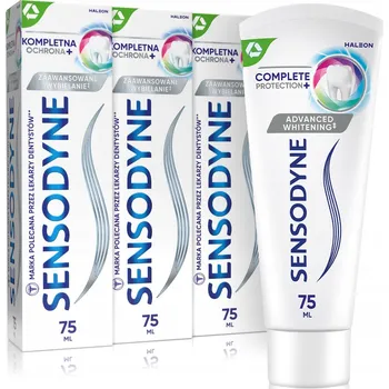 zubní pasta SENSODYNE KOMPLETNÍ OCHRANA BĚLÍCÍ ZUBNÍ PASTA PRO CITLIVÉ ZUBY 75MLx3