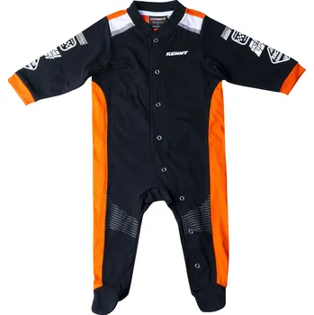 Dupačky KENNY dupačky RACING dětské black/neon orange - 12 měsíců