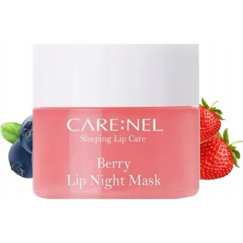 Péče o rty Jahodová maska na rty CARENEL Lip Night Mask Berry