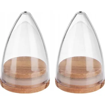 Kořenka Sada SŮL A PEPŘ: slánka, pepřenka skleněné kořenky nádoba