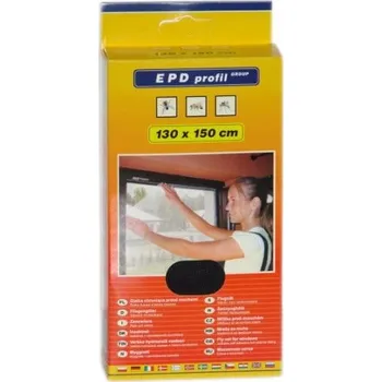 Síť proti hmyzu MOSKYTIÉRA DO OKNA + SUCHÝ ZIP 130X150cm BÍLÁ