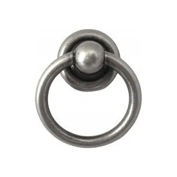 Obraz Nábytková úchytka Klepadlo GILDO Retro Antický Vintage Stará Ocel 34x43 mm