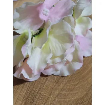 umělá květina Umělý květ hortenzie barva krémová růžová