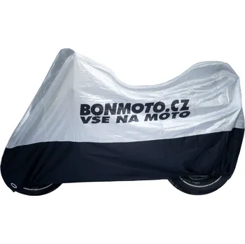 BONMOTO plachta MOTO COVER Logo Top Box black/silver - XL