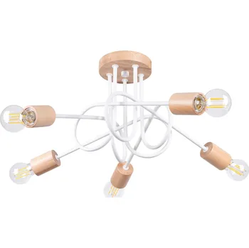 Sollux Lighting Lustr EMBER 5 bílý