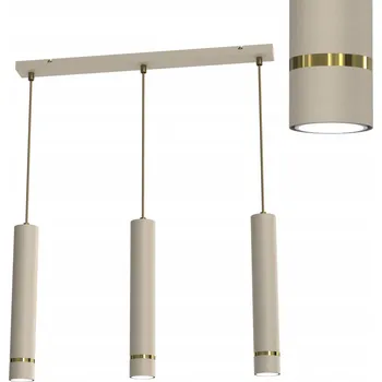 ZÁVĚSNÉ STROPNÍ SVÍTIDLO SPOT KAŠMÍR ECRU TUBUSY GU10