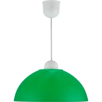 Závěsné svítidlo Mika zelené moderní do studentského pokoje plastové E27 1x60W