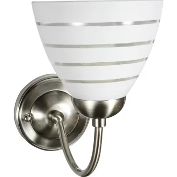 Nástěnné svítidlo Nástěnné svítidlo Uli retro bílé saténové sklo do obýváku a ložnice CANDELLUX