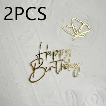 Party dekorace Nápis na dort Happy Birthday | ozdoba vše nejlepší - D