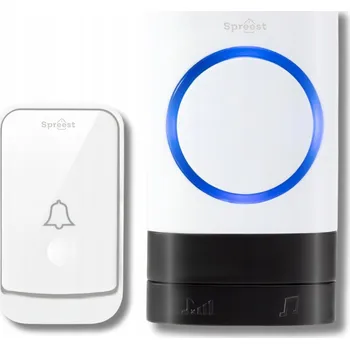 Bezdrátový zvonek Spreest s dosahem 200 m a hlasitostí 110 dB