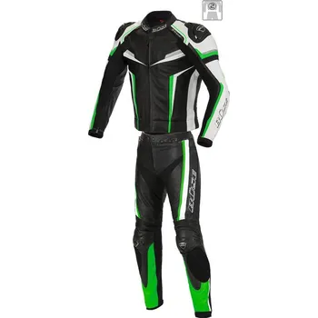 Moto kombinéza BÜSE kombinéza MILLE 2-dílná black/green - 46
