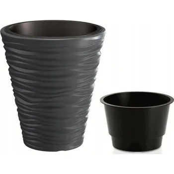 Obal na květináč Šedý plast Květináč Prosperplast 33 cm x 30 x 33 cm