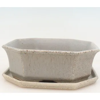 Květináč Bonsai miska + podmiska H14 - béžová
