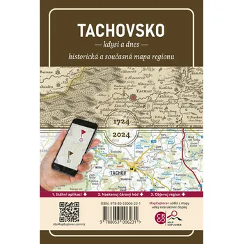 CBS Nakladatelství s.r.o. Porovnávací mapa Tachovsko - historická a současná mapa regionu s aplikací MAP Explorer