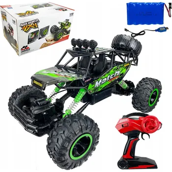 RC model auta AUTO NA DÁLKOVÉ OVLÁDÁNÍ MONSTER TRUCK S OVLADAČEM AUTO TERÉNNÍ AKUMULÁTOR