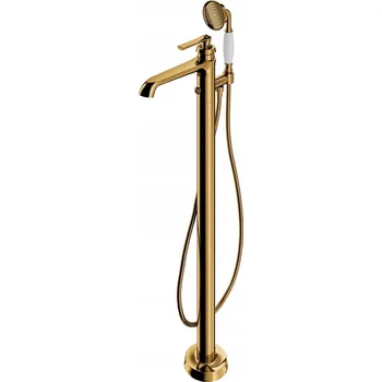 Vodovodní baterie Volně stojící vanová baterie s jednou pákou Omnires Armance, zlatá