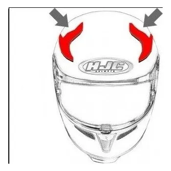 Motodoplněk HJC ventilace RPHA 11 Horní Darter MC1