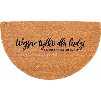 Rohožka PROTISKLUZOVÁ ROHOŽKA ODOLNÁ EKOLOGICKÁ 40X70CM PŮLKRUHOVÁ KOKOSOVÁ