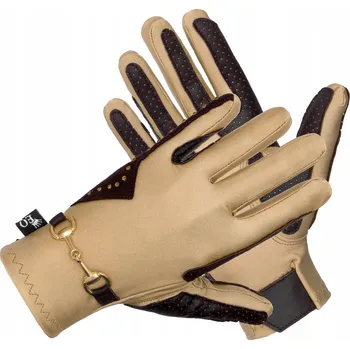 Jezdecké rukavice Jezdecké rukavice Equestrian queen hnědé, vel. XS