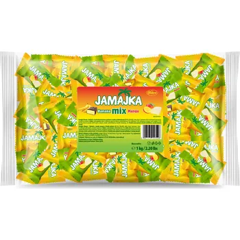 Bonbon Bonbóny Vobro Jamajka Mix banán ananas v čokoládě – 1 kg
