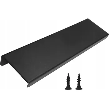 Nábytkové kování NÁBYTKOVÁ ÚCHYTKA na nábytek, černá, matná, loft 120 mm