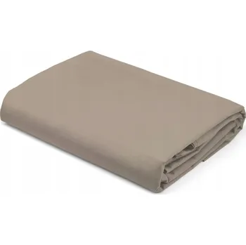 Prostěradlo Prostěradlo béžové taupe 160x200 s gumou bavlněný satén Pure měkké