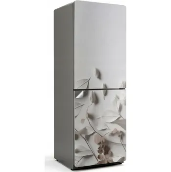 Fototapeta Samolepicí dýha na ledničku Dveře ledničky Jemné listy a květiny