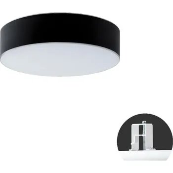 OSMONT ERI67650 ERIS CV3 stropní/nástěnné skleněné polovestavné svítidlo bílá / bílo - černá IP44 4000 K 34W LED HF