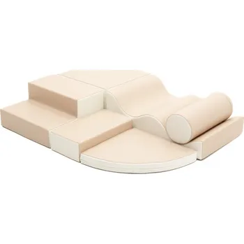 ostatní stavebnice Domácí dětské hřiště stavebnice vzdělávací pěnové pro děti Objevitel 6 ks. Béžová.